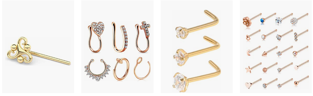 women nose pins