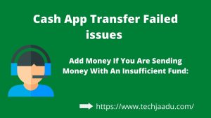 cash app transfer failed