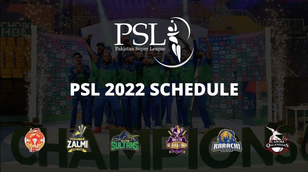 PSL Schedule 2022