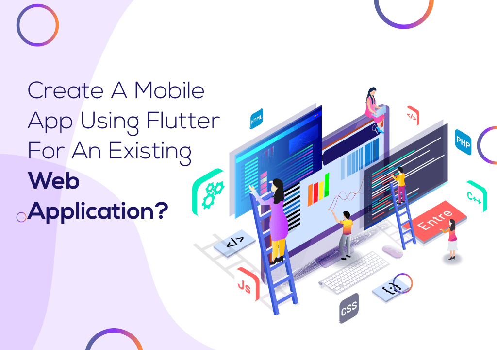 mobile app using flutter for existing web application