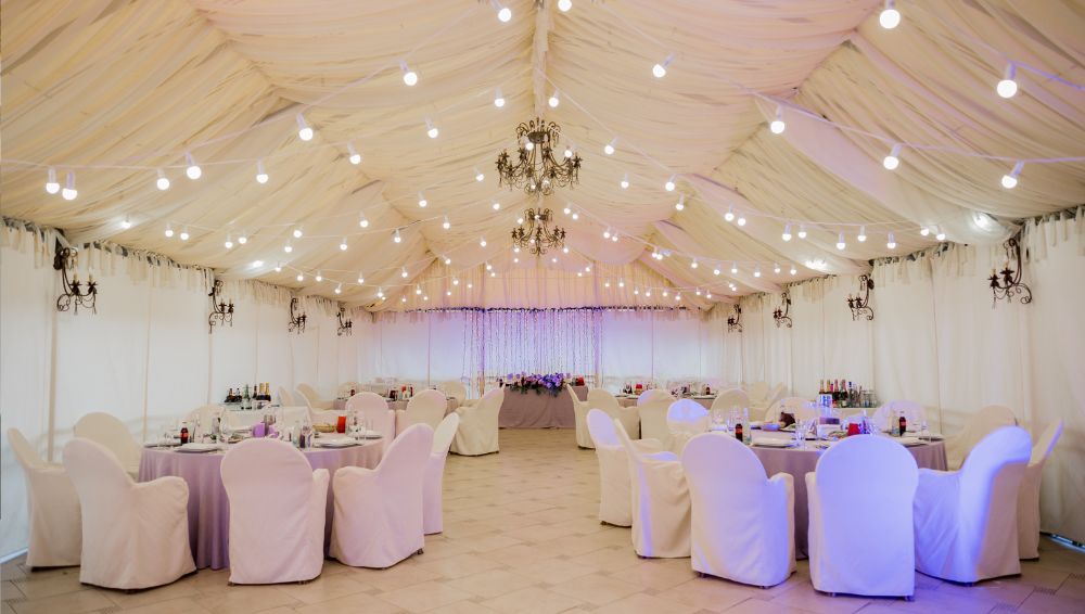 Basic wedding tent structure