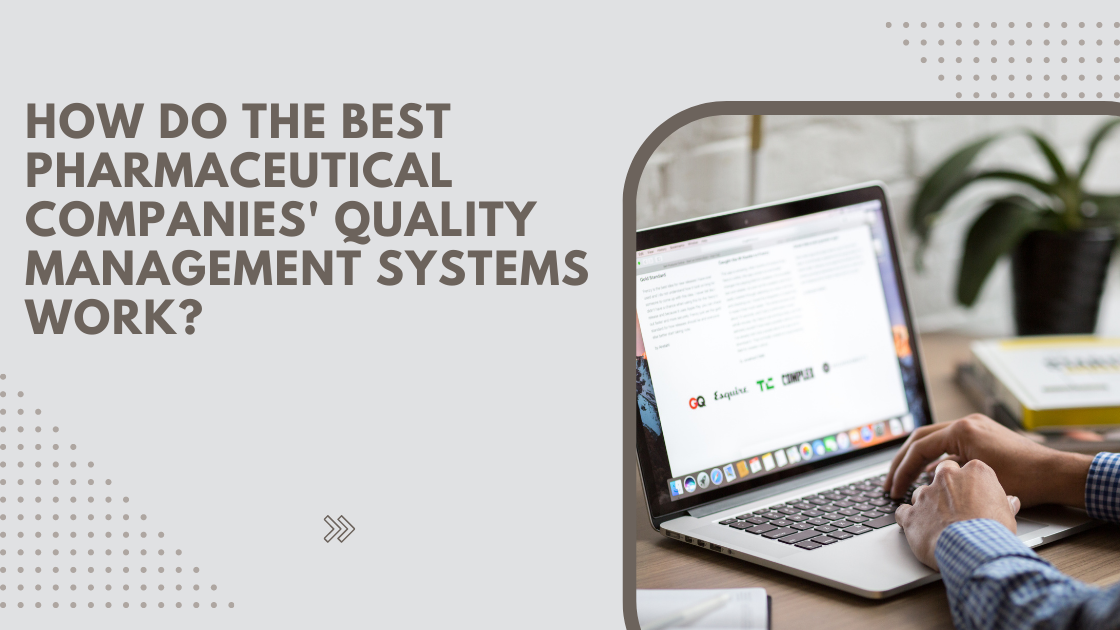 How Do the Best Pharmaceutical Companies' Quality Management Systems Work?