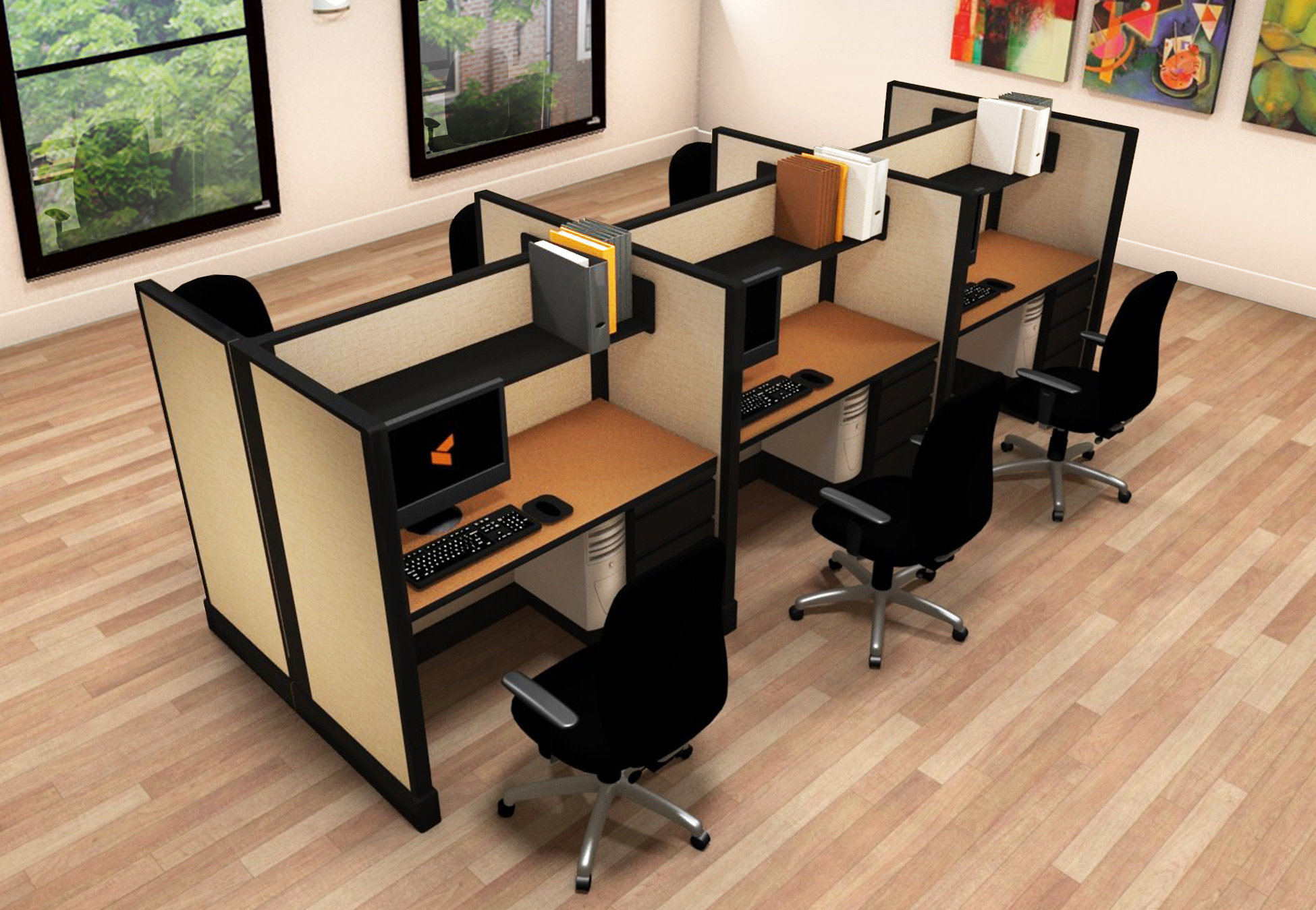 6 Person Cubicle