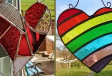 Photo of The Artistry Behind Stained Glass Heart Suncatchers